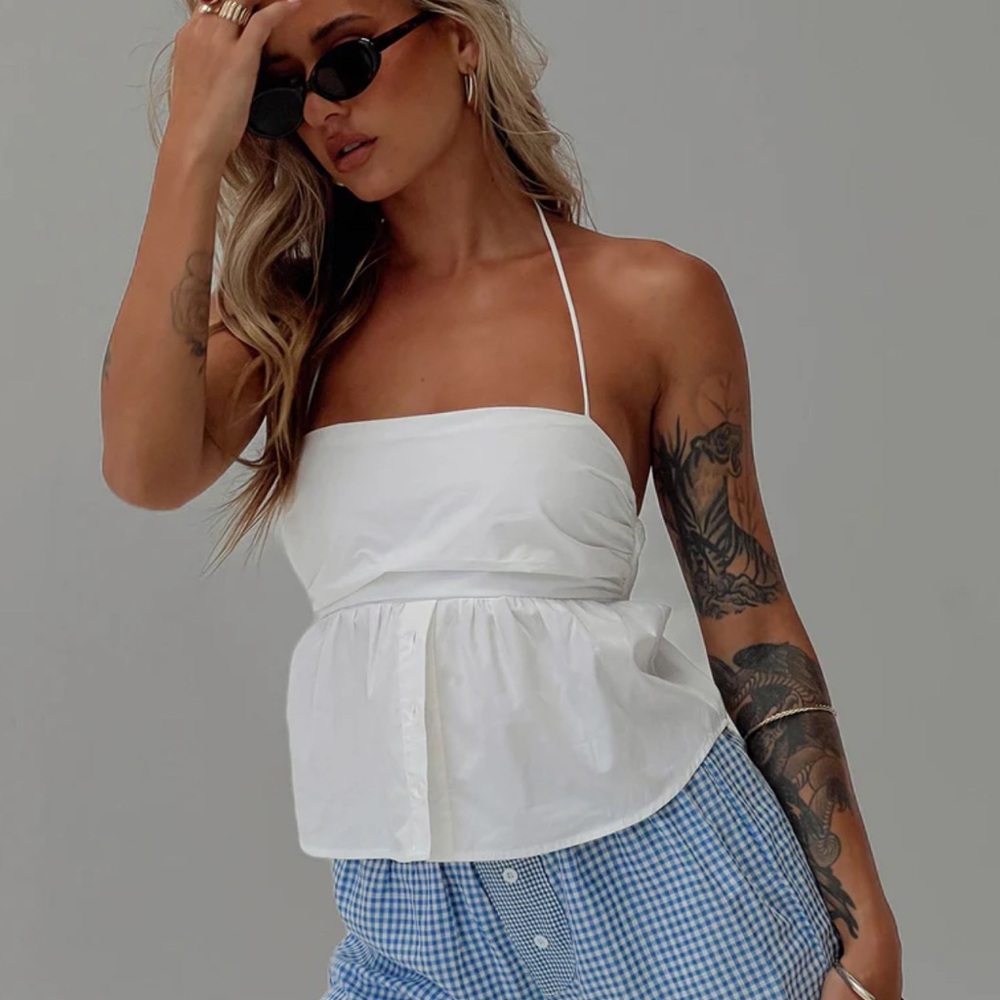 White Babydoll Princess Polly Top